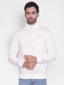 CRIMSOUNE CLUB - Men Off White Printed Sweatshirt