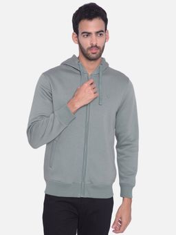 CRIMSOUNE CLUB - Men Green Hooded Sweatshirt