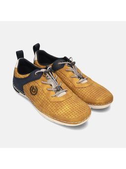 Bugatti - Glenans Yellow Mens Stitched Sneakers