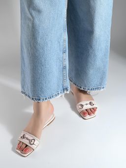 MIORAH - Womens White Trendy Flats