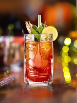 Smokey Cocktail - Jungle Spirit Tiki Glass - Set Of 6
