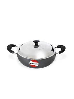 Tuffwaire - Grey Deep Induction Base Kadai with Lid