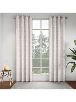GM - Ornamental Metal 7 Feet Room Darkening Door Curtain (Pack of 2)