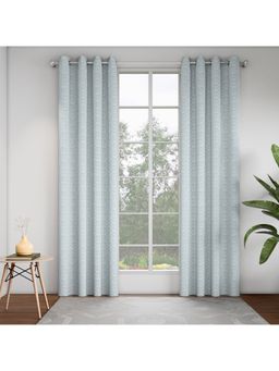 GM - Ornamental Sky 7 Feet Room Darkening Door Curtain (Pack of 2)