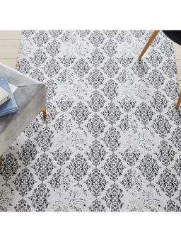 Mona B - Feet Ethnic Grey Rug (3.5x5.5 Feet)