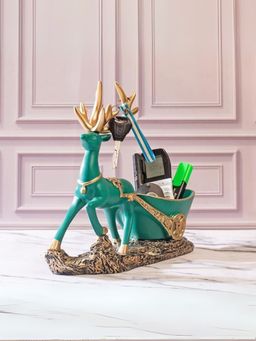 Smokey Cocktail - Deer Decorative Organizer, Green