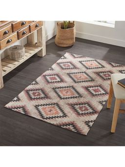 Mona B - Feet Ethnic Multi-Color Rug (3.5x5.5 Feet)