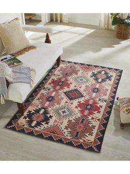 Mona B - Feet Ethnic Multi-Color Rug (3.5x5.5 Feet)