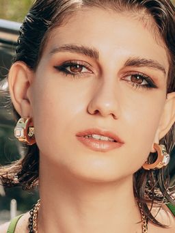 Isharya - Roosevelt Multicolor Abalone Earrings In 18KT Gold Plated