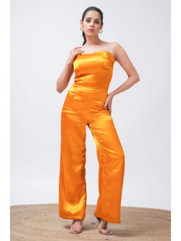 SALVIA SKY - Golden Honey Lace Work Jumpsuit