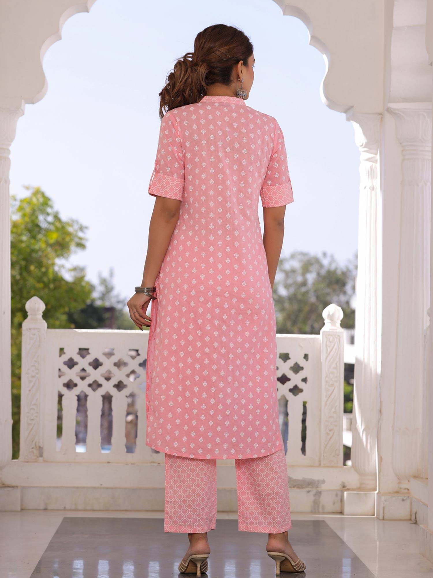 Buy Jaipur Kurti Pink Ethnic Motif 