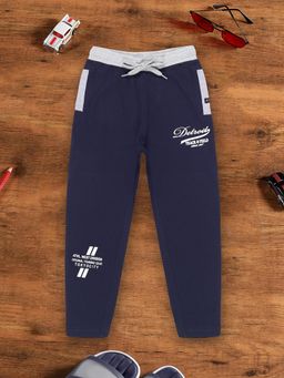 3PIN - Boys Cotton Stylish Comfy Joggers - Navy Blue