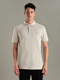 Tommy Hilfiger - Solid Slim-Fit Cotton Polo T-Shirt - Grey