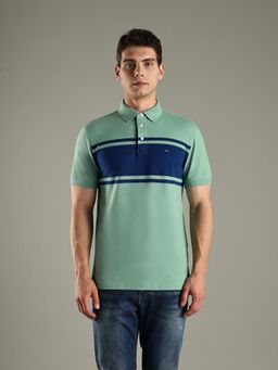 Tommy Hilfiger - Striped Slim-Fit Cotton Polo T-Shirt - Green