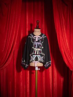 Tilsim by Sagarika Mehrotra - Black Embroidered Top