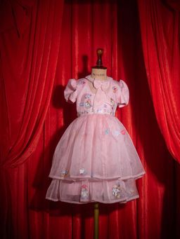 Tilsim by Sagarika Mehrotra - Unicorn Pink Embellished Dress