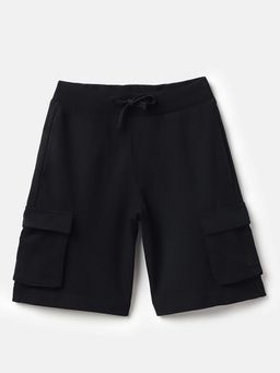 United Colors of Benetton - Boys Black Solid Shorts