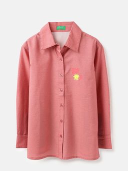 United Colors of Benetton - Girls Pink Printed Shirt