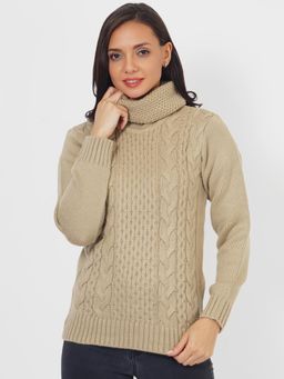 JOE Hazel - Light Beige Irish Cable Sweater