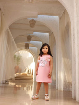 Fayon Kids - Baby Pink Neoprene Dress