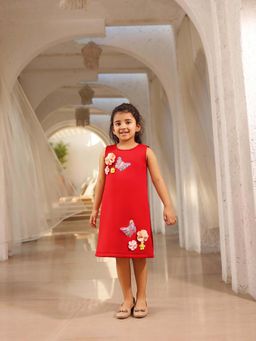 Fayon Kids - Red Neoprene Dress