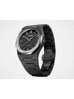 D1 Milano - Men Space Grey Polycarbonate Black Analog Dial Watch (PCBJ13) (M)