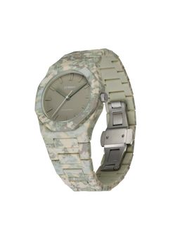 D1 Milano - Men Forest Camo Polycarbonate Grey Analog Dial Watch (PCBJ38) (M)
