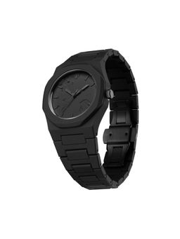 D1 Milano - Men Crushed Polycarbonate Black Analog Dial Watch (PCBJ39) (M)