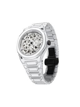 D1 Milano - Men Skeleton Sketch White Analog Dial Watch (SKBJ20) (M)
