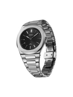 D1 Milano - Men Groovy Ultra Thin Black Analog Dial Watch (UHBJ01) (M)