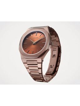 D1 Milano - Men Chocolate Ultra Thin Brown Analog Dial Watch (UTBJ10) (M)