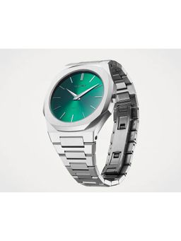 D1 Milano - Men Scarabeo Ultra Thin Green Analog Dial Watch (UTBJ37) (M)