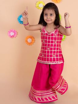Tiny Pants - Pink Gota Sharara (Set of 2)