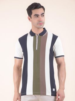 Cantabil - Colorblock Multi-Color Polo T-Shirt