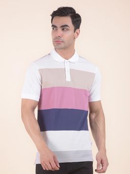 Cantabil - Colorblock Multi-Color Polo T-Shirt