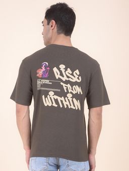 Cantabil - Printed Green T-Shirt