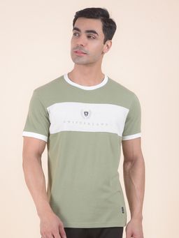Cantabil - Colorblock Olive T-Shirt