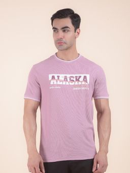 Cantabil - Printed Purple T-Shirt
