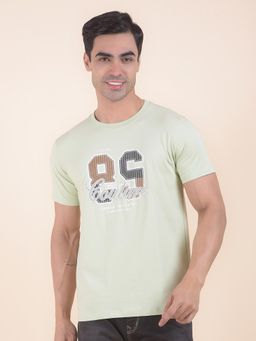 Cantabil - Printed Green T-Shirt
