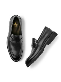 Arrow - Marcos Black Men Formal Loafers