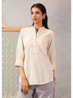 Lakshita - Women Ivory Cut Work Tunic