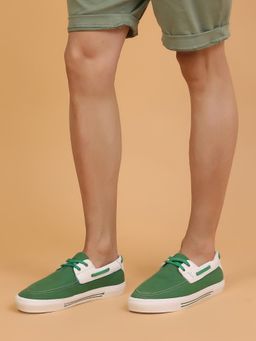 Yoho - Men Green Sailor Stylish Comfortable Boat Shoes