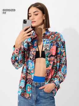 The Souled Store - Minions Stamps Women's Boyfriend Shirt