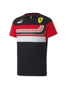 Puma - Ferrari Motorsport Race Sds Unisex Kids Black T-Shirts