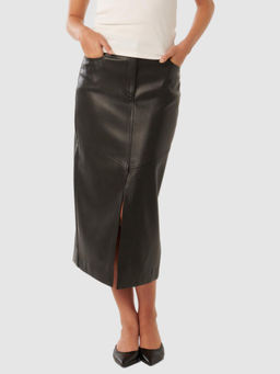 Forever New - Elodie Vegan Leather Midi Skirt