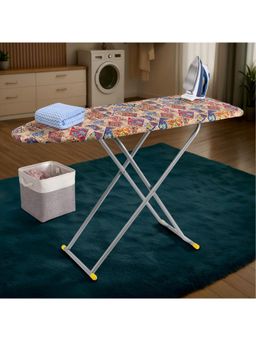 Kuber Industries - Height Adjustable Press Board Iron Stand Mix Vintage- Multi-Color