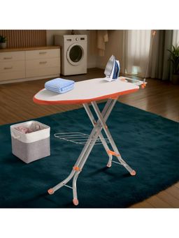 Kuber Industries - Adjustable & Foldable Iron Stand for Clothes & Sarees Grey