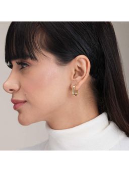 Palmonas - Women Double Helix Half Hoop Earrings