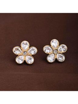 Palmonas - Women Blooming Diamonds Big Stud Earring