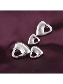 Palmonas - Women Elegant Heart Charms Drop Earrings